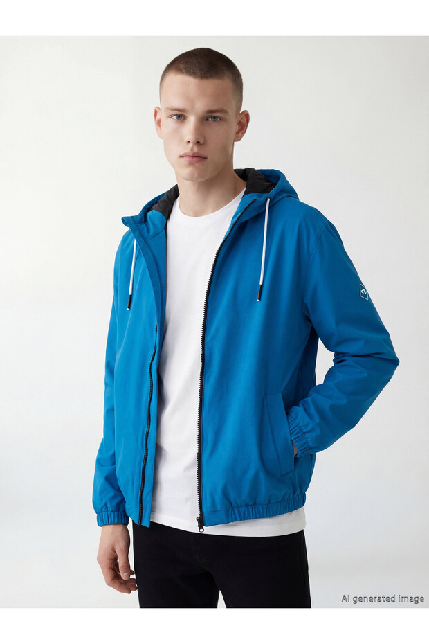 Peak New Season Relaxed Fit Hooded Men's Jacket