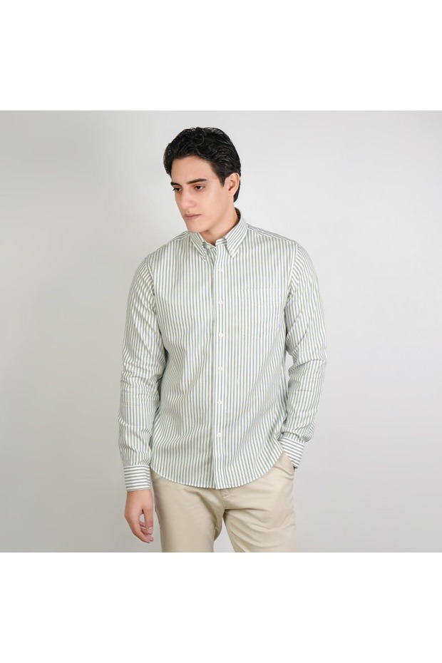 Men Wrinkle Free Regular Fit Oxford Shirt