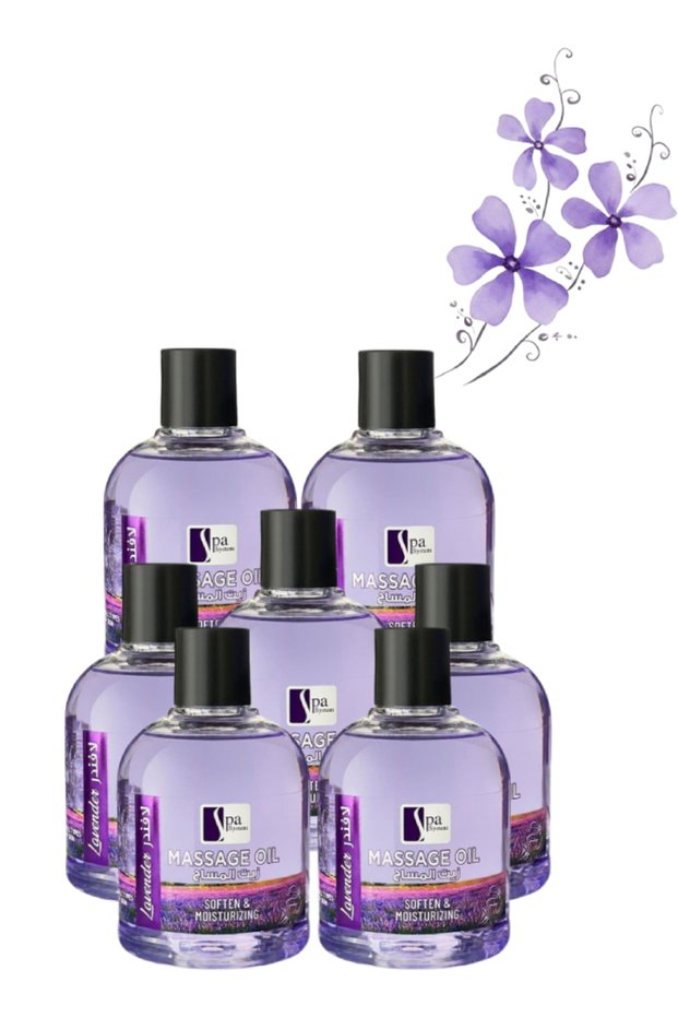 7 Pieces Lavender Massage Oil Soften & Moisturizing