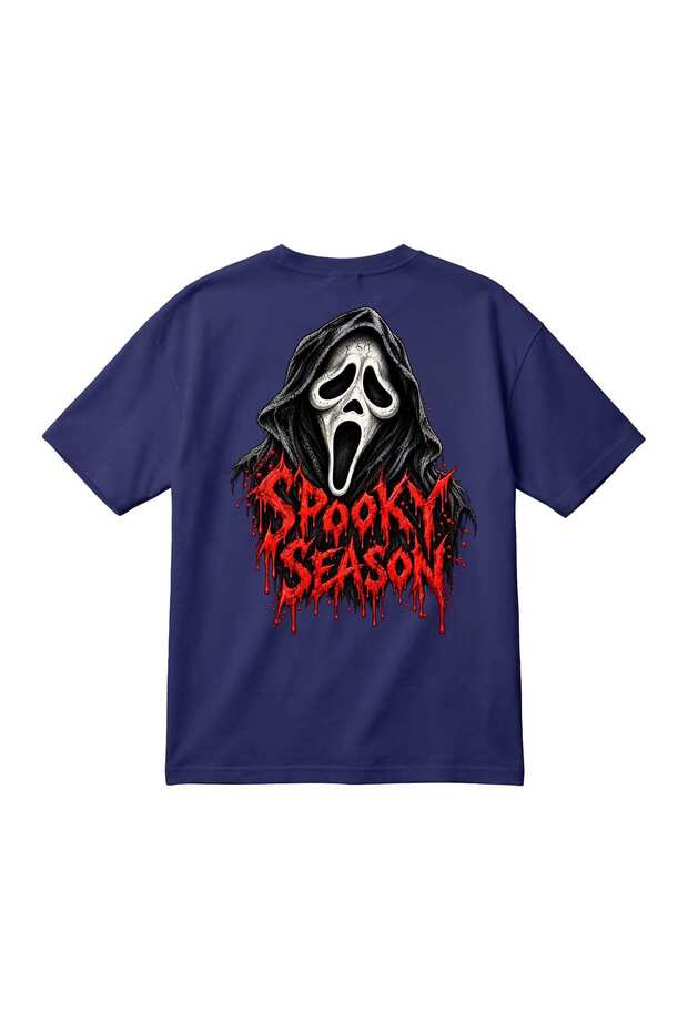 HALLOWEEN GHOST Printed Unisex Oversized T-Shirt