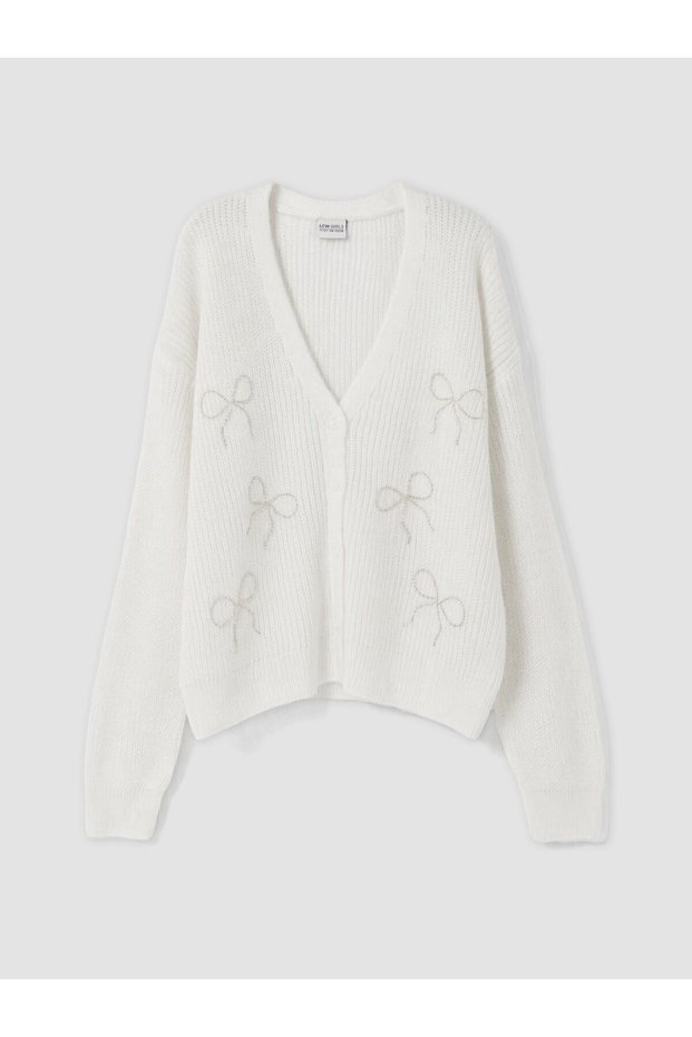 Beaded Girls' Knit Cardigan—The RMZ Apparel Difference