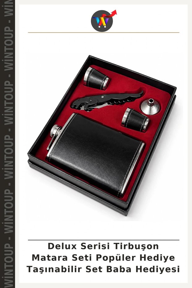 Deluxe Series Corkscrew and Wine Bottle Set—Popular Gift, Portable Set, Gift for Dad
