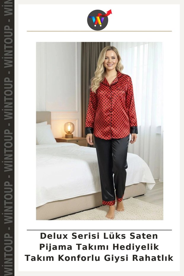 Deluxe Series Luxury Satin Pajama Set Gift Set Comfortable Clothing Comfort
