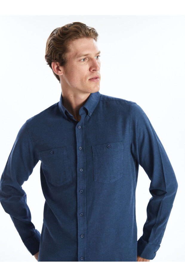 Quality Parts from Çelebi Store Standard Fit Long Sleeve Gabardine Men's Shirt