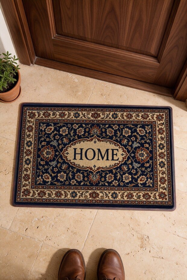 Home Decorative Doormat with Printed Design, 40x60 cm, Non-Slip Sole