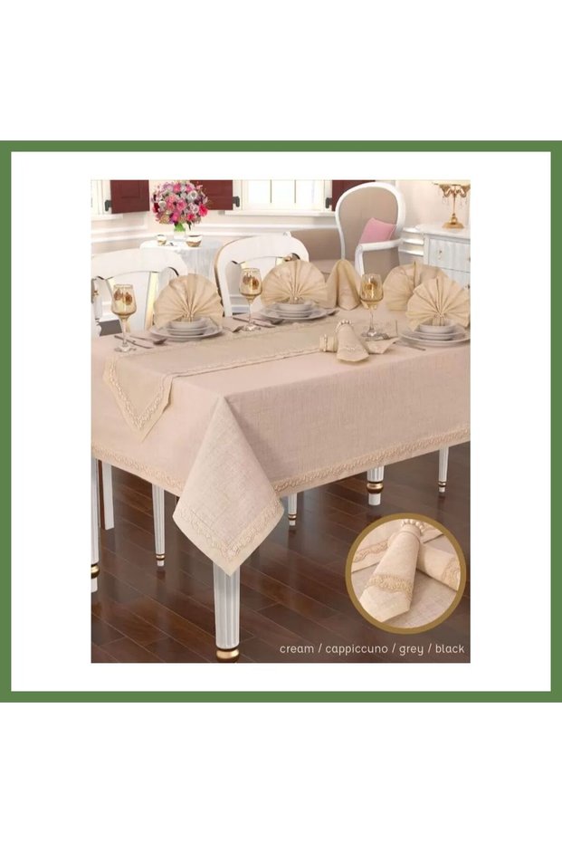 Linen 12-Person, 26-Piece, 155 × 220 cm Premium Tableware Set HB006