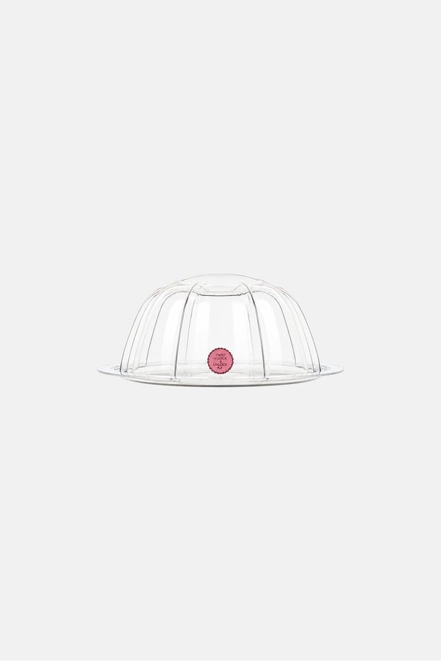 Round Cake Container With Lid, Transparent