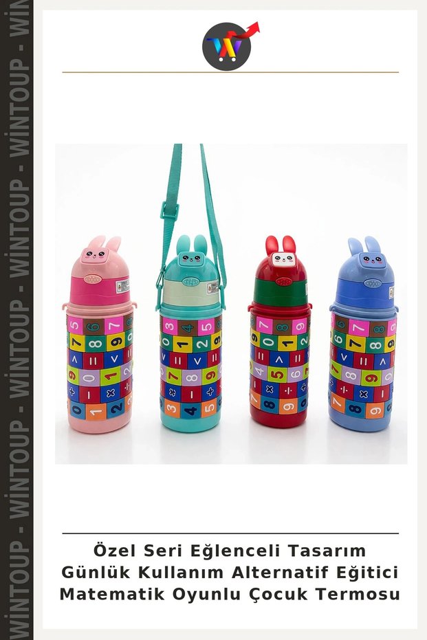 Special Edition: Fun Design, Everyday Use, Alternative, Educational, Math-Themed Children's Water Bottle