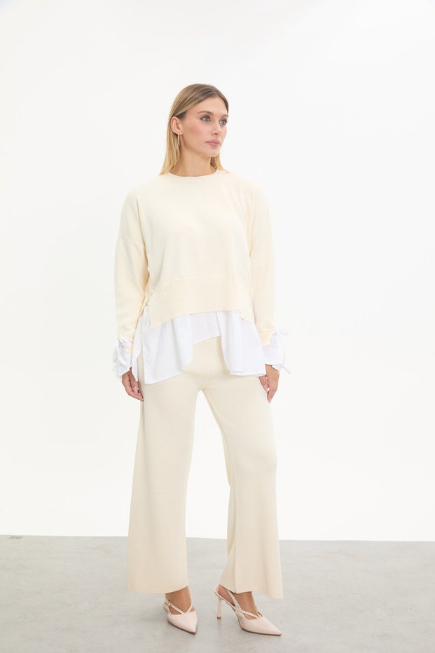 TRUVA MERCERIZED SHIRT SET DETAILS