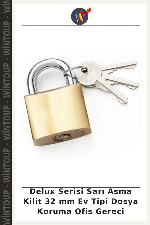 Deluxe Series Yellow Padlock, 32 mm, for Residential Garden Gates and Garage Doors