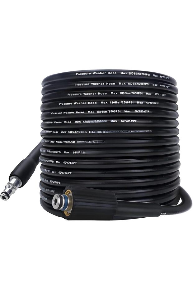 High Pressure Washer Hose Replacement, 2600 PSI/180 Bar, Three-Layer Anti-Burst Construction, Same i