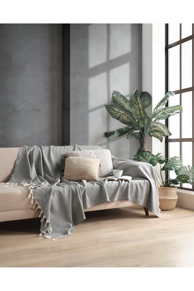 170x230, 2-Pack, 100% Cotton Sofa Cover, Non-Slip Design