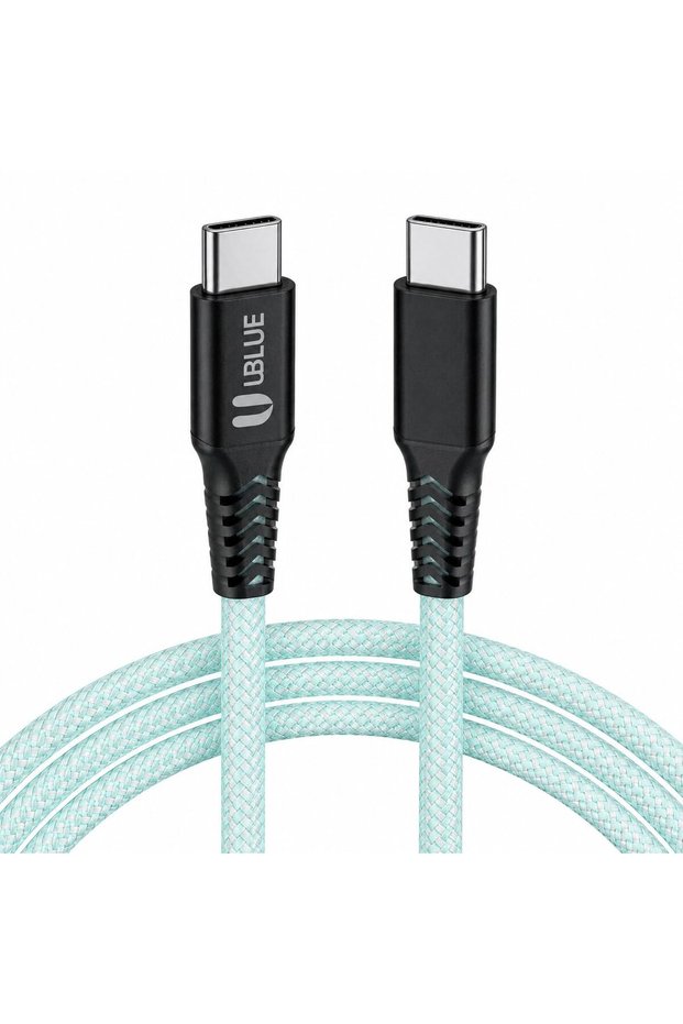 كابل USB-C إلى USB-C مغناطيسي، يدعم الشحن السريع بقوة 100 واط كحد أقصى، ونقل البيانات بسرعة 480 ميجابت في الثانية، مصنوع من النايلون المجدول، ومتوافق مع: