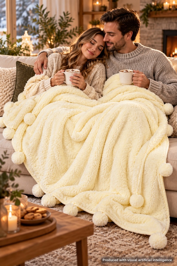 Premium Double Blanket, Comfortable and Stylish Home Textiles