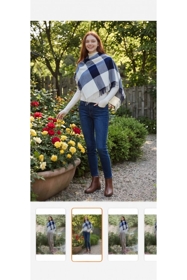 Square Patterned Scarf Shoulder Shawl 140X140 cm