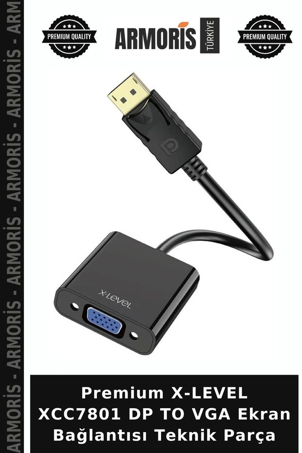 Premium X-LEVEL XCC7801 DP to VGA Monitor Connection Technical Part
