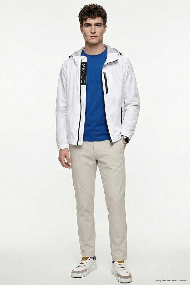 Jay Sailor White Hooded Raincoat