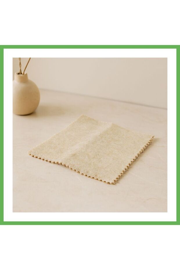 Natural Pumpkin Fiber Cleaning Cloth, Pack of 3, 25x25 cm GEN01