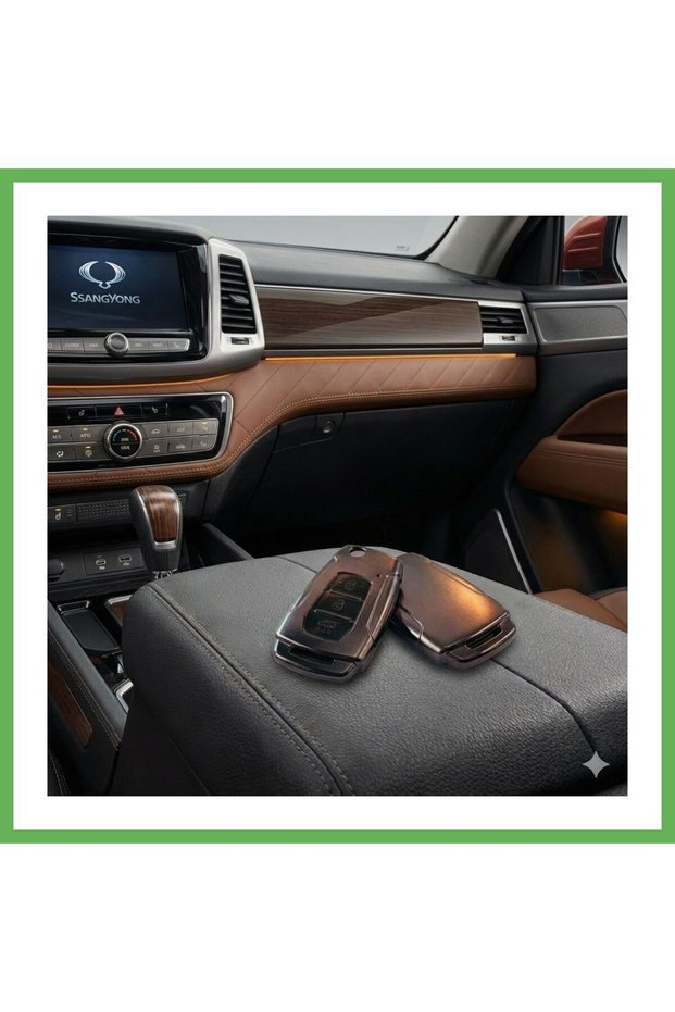 Torres Musso Korando-Compatible Smart 3-Button Silicone Car Key Remote Case, Gray GEN01