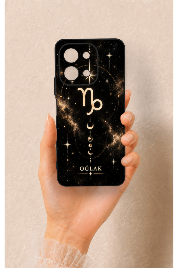Vivo Y28 Compatible Capricorn-Themed Patterned Silicone Case