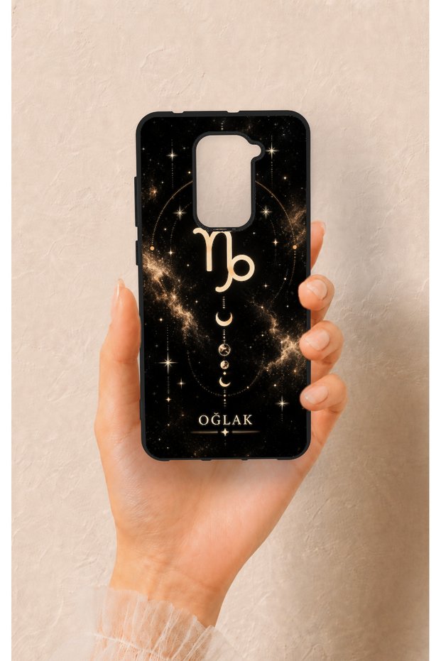 Redmi Note 9 Compatible Capricorn-Themed Patterned Silicone Case