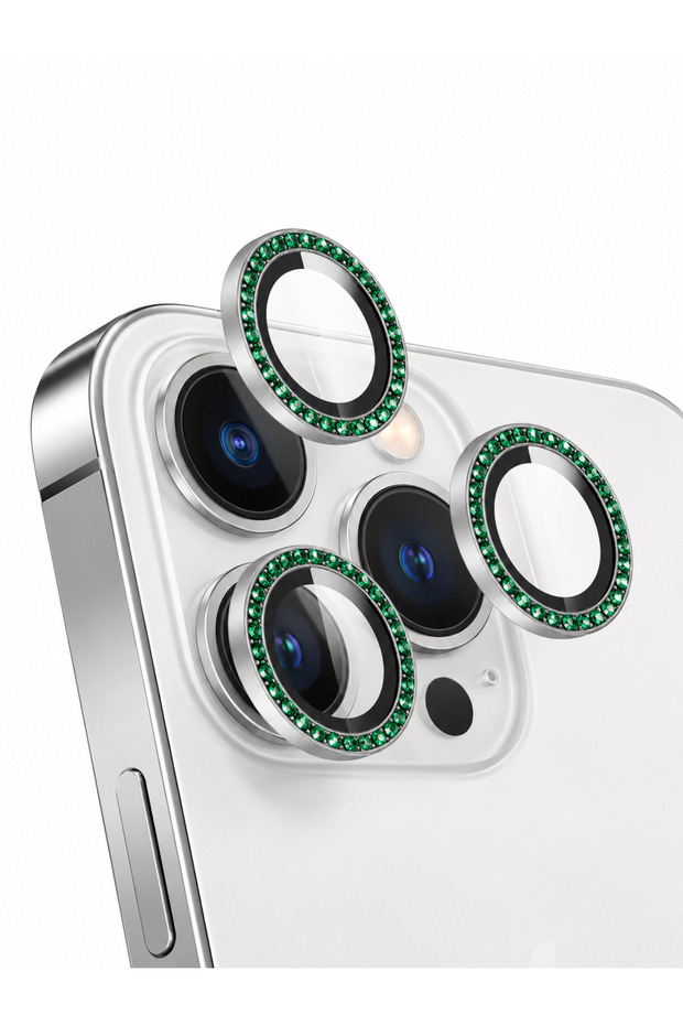iPhone 13 Pro Green Stone Camera Lens Protector