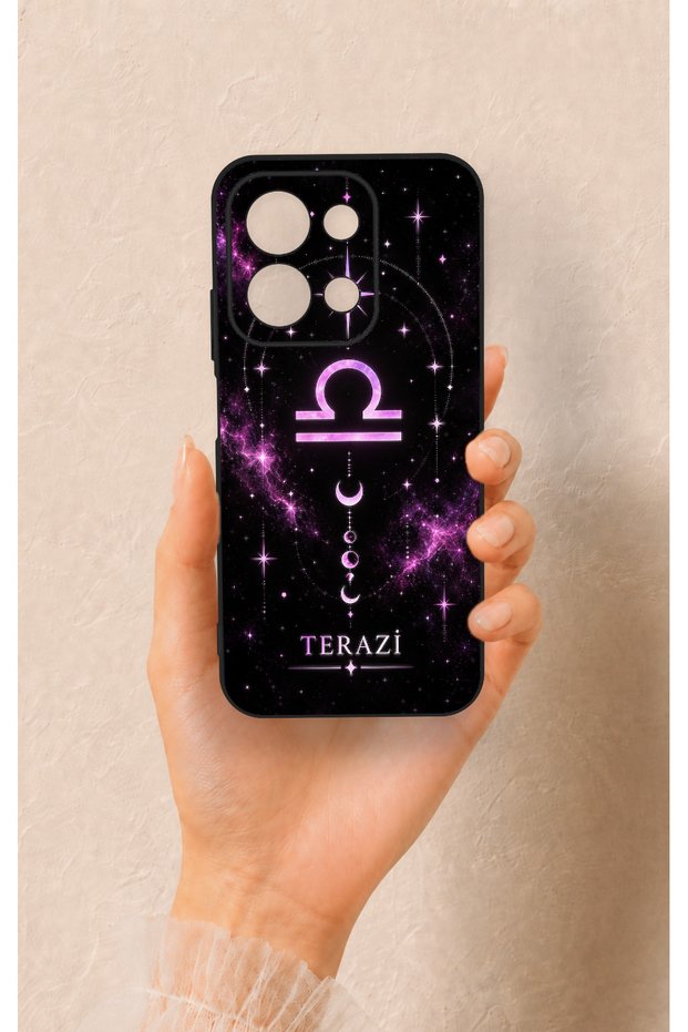 Redmi 15C 4G-Compatible Libra-Themed Patterned Silicone Case
