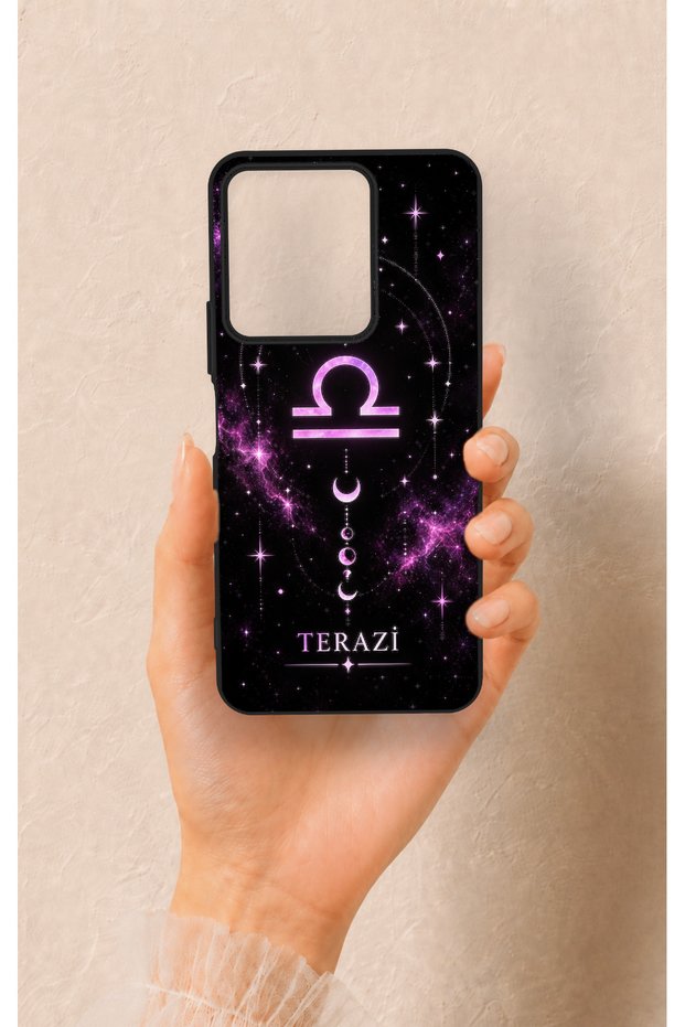 Vivo Y35 Compatible Libra-Themed Patterned Silicone Case