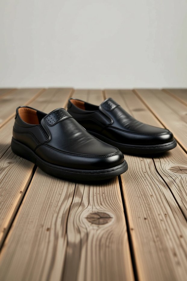 Men's Laceless Casual Classic Shoes with Orthopedic Insoles, Non-Slip Sole, Comfortable, Relaxed, Modern, and Elegant