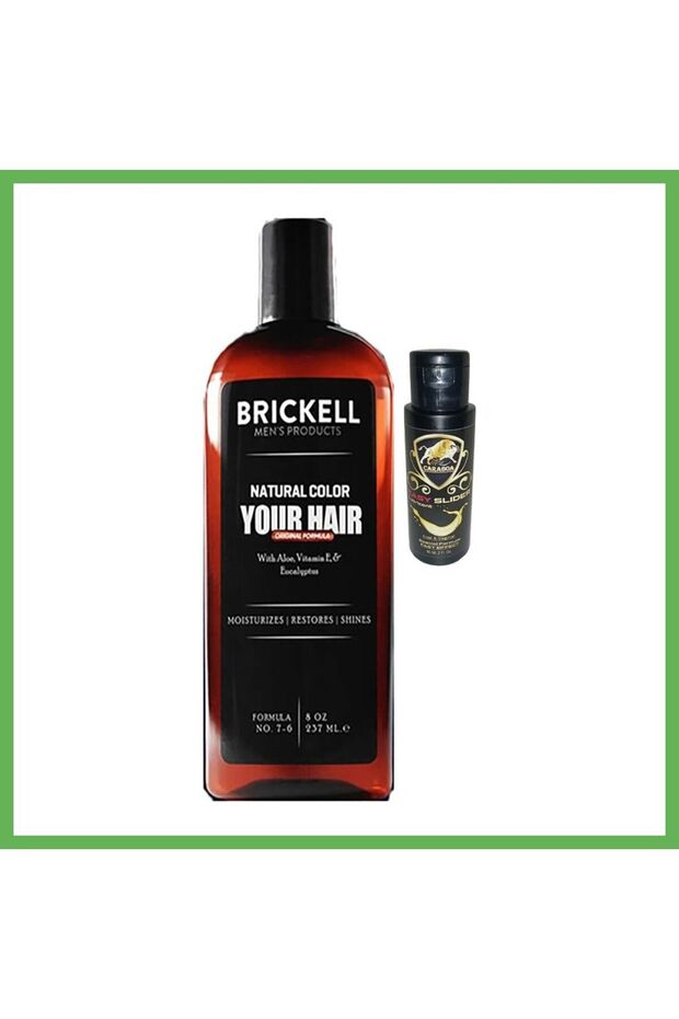 Brickell Hair & Beard WHITENER 237 ml Shampoo for Men + Caraboa Sexual Lubricant GEN01