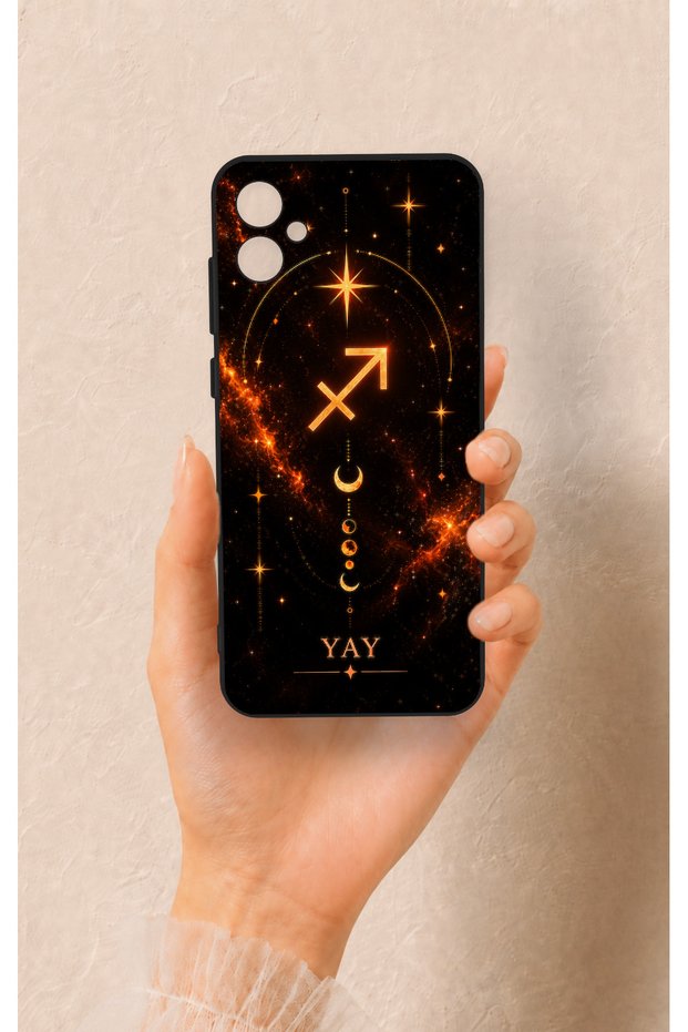 Samsung A05 Compatible Silicone Case with Aries Zodiac Sign Design