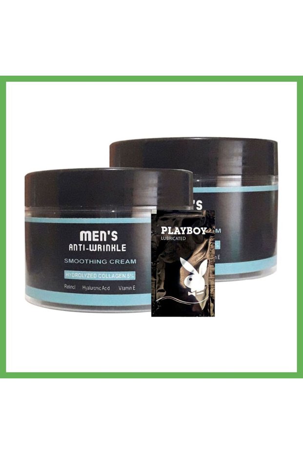 Mens Anti-Wrinkle 2-Pack 100 ml Smoothing Cream for Men's Face and Skin Rejuvenation GEN01