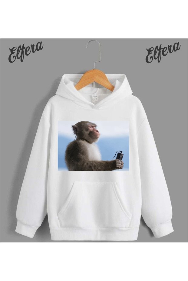 "The Monkey Taking a Break" UNISEX PRINTED SWEATSHIRT