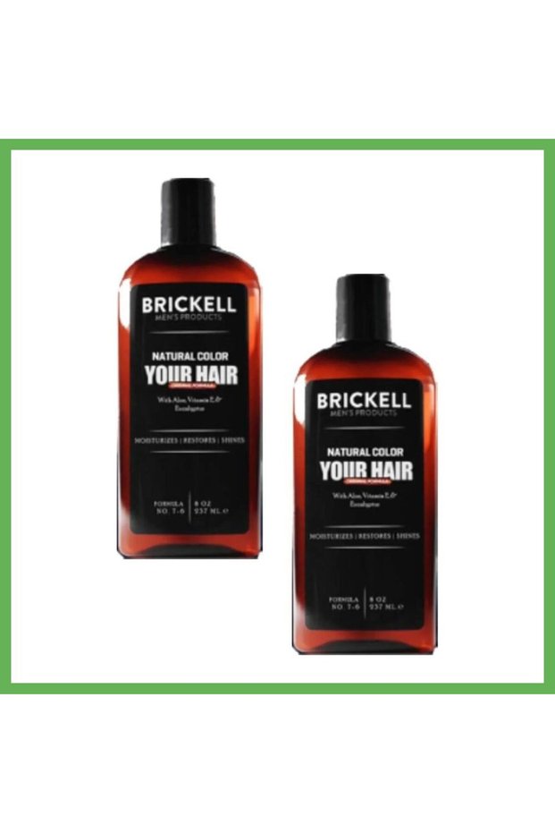 Brickell Men's Hair and Beard Care Shampoo, 300 ml, 2-Pack GEN01