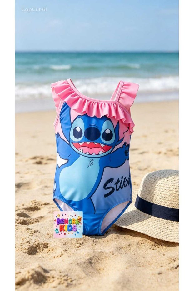 Children's Swimwear Stich Swimsuit Beach Wear