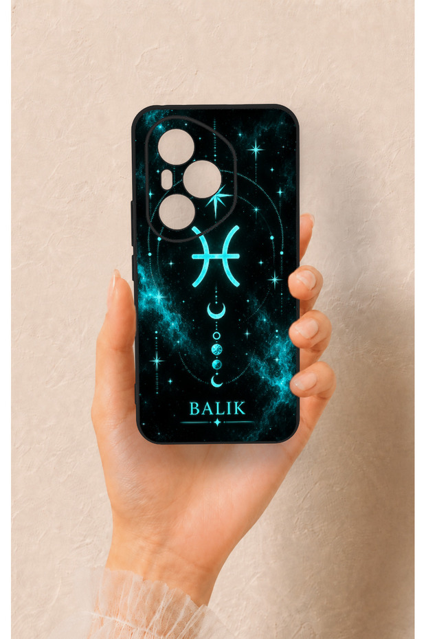 Honor 400 Pro Compatible Silicone Case with Pisces-Themed Pattern
