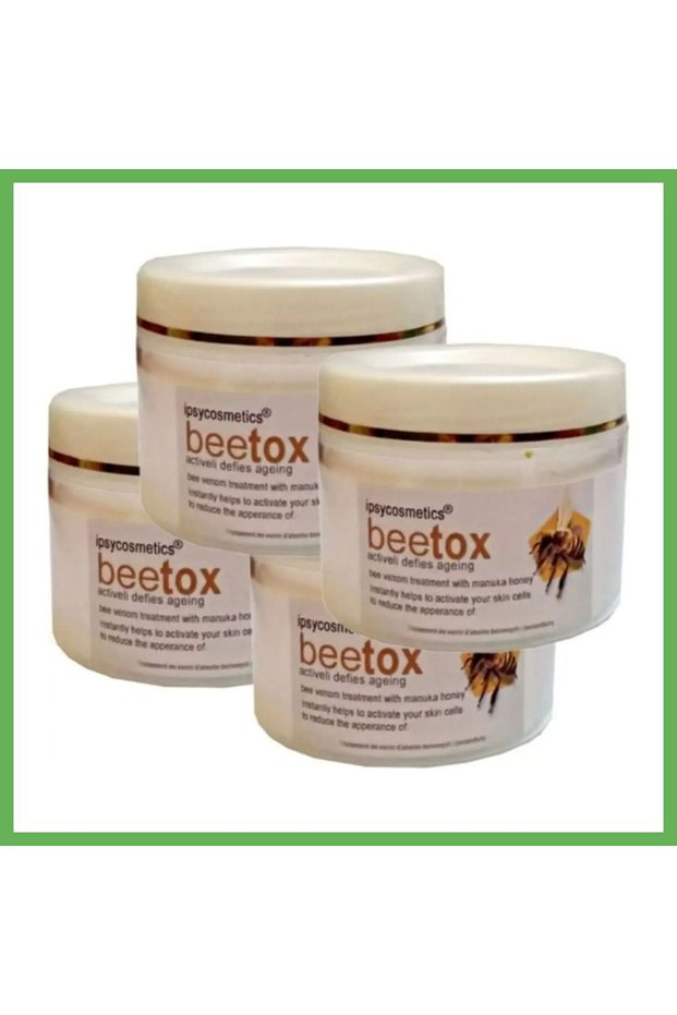 Ipsycosmetics Beetox Natural Bee Extract - Face, Skin, Décolleté, and Neck Cream 100 ml x 4 GEN01