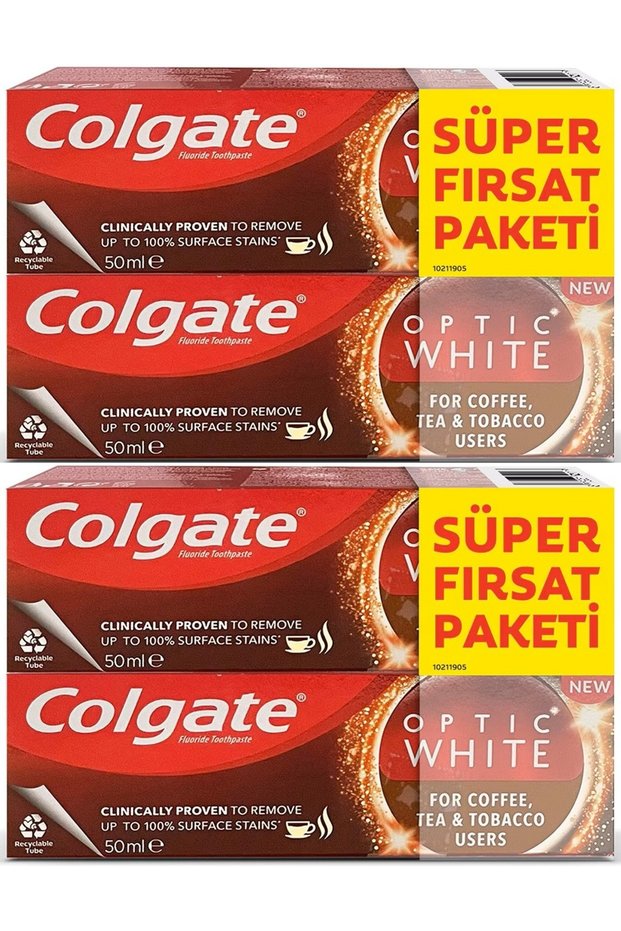 Optic White Whitening Toothpaste, 2 x 50 ml Set (2 Pieces)