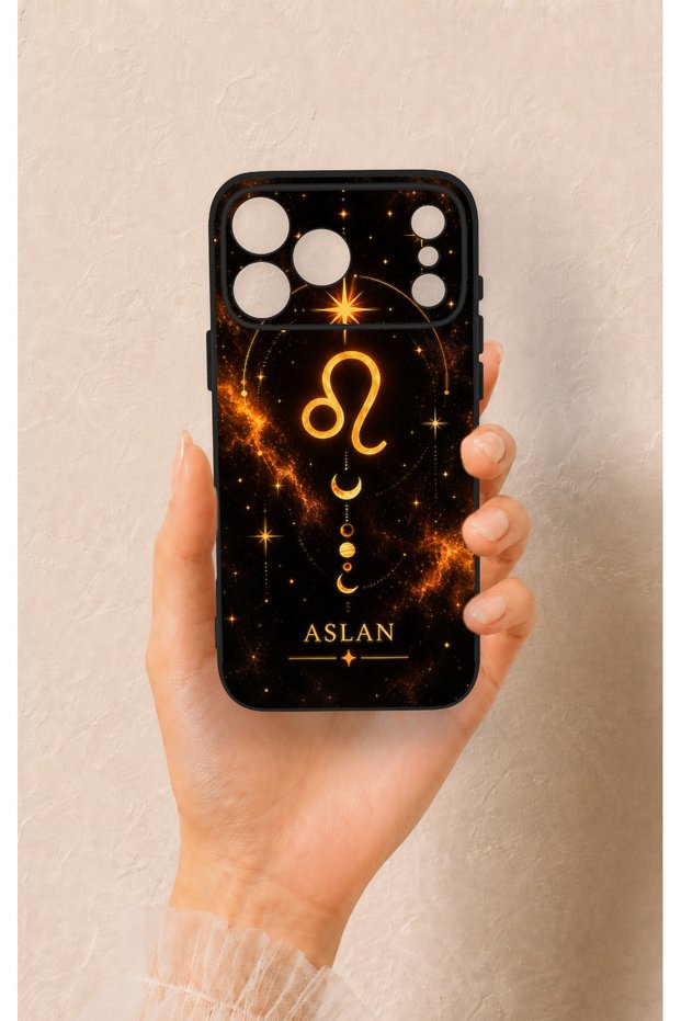 iPhone 17 Pro Max Compatible Leo Zodiac-Themed Patterned Silicone Case