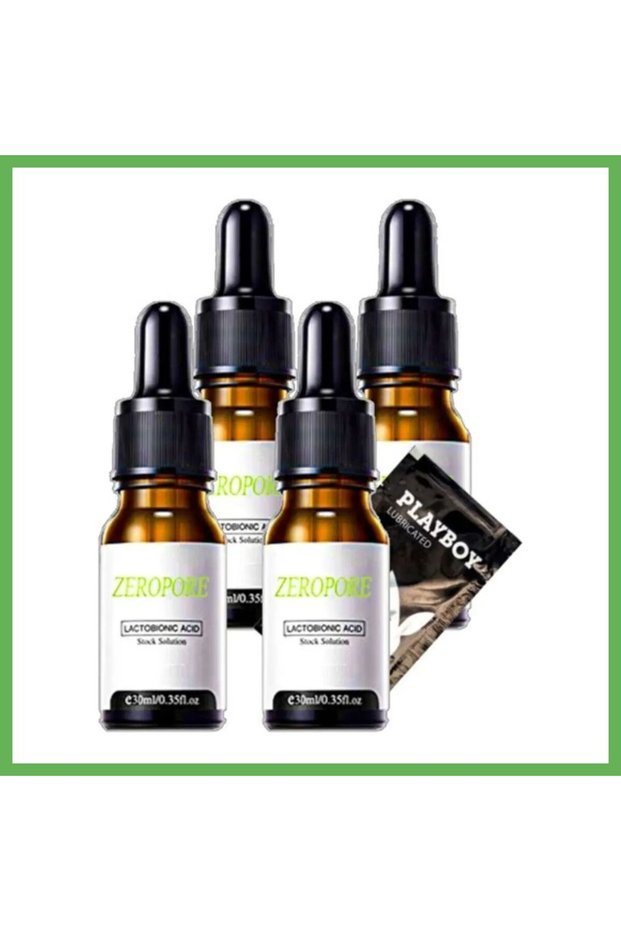 Zeropore Instant Perfection Serum - Neck, Décolleté, and Face Skincare, 30 ml x 4 + Je GEN01