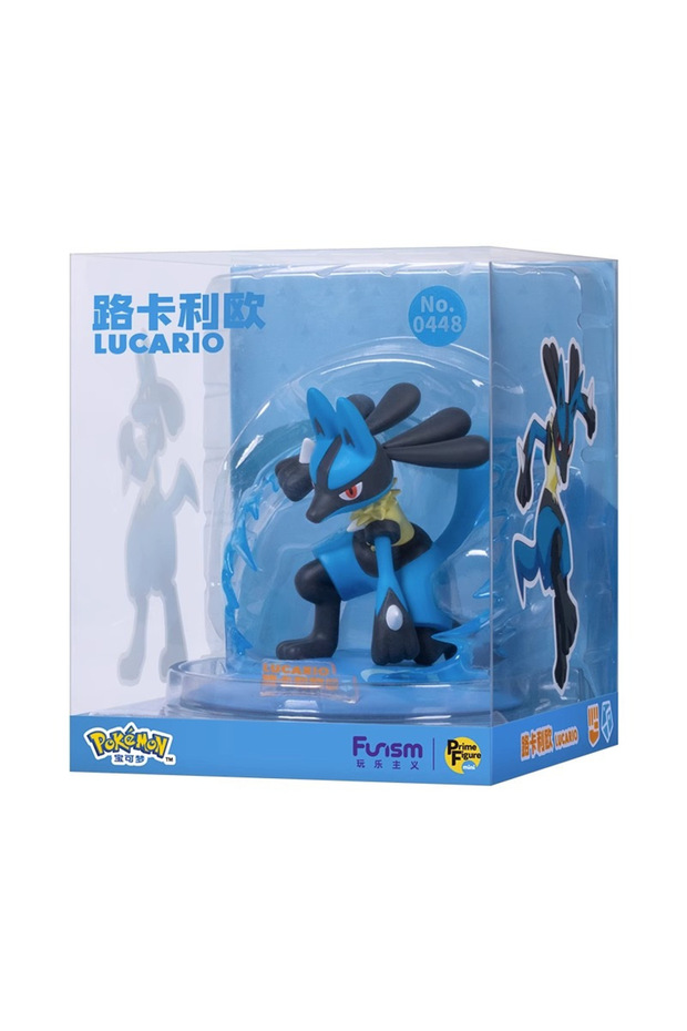 LUCARIO Pokemon Genuine Products Lucario Pikachu Gengar Greninja Doll Model Ornament Anime Action Fi