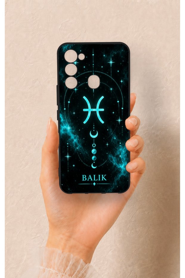 Tecno Spark 8C Compatible Silicone Case with Pisces-Themed Pattern