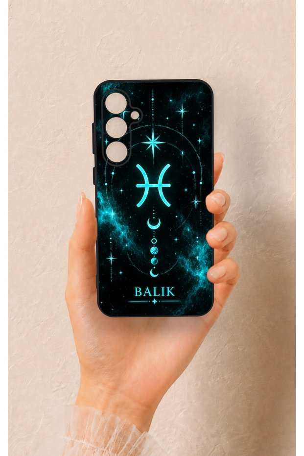 Samsung S23Fe Compatible Silicone Case with Pisces-Themed Pattern