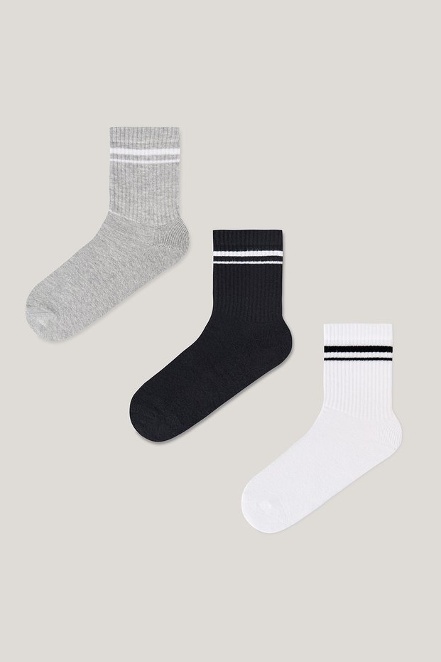 Cotton Medium-Sized Unisex Half Crew Socks