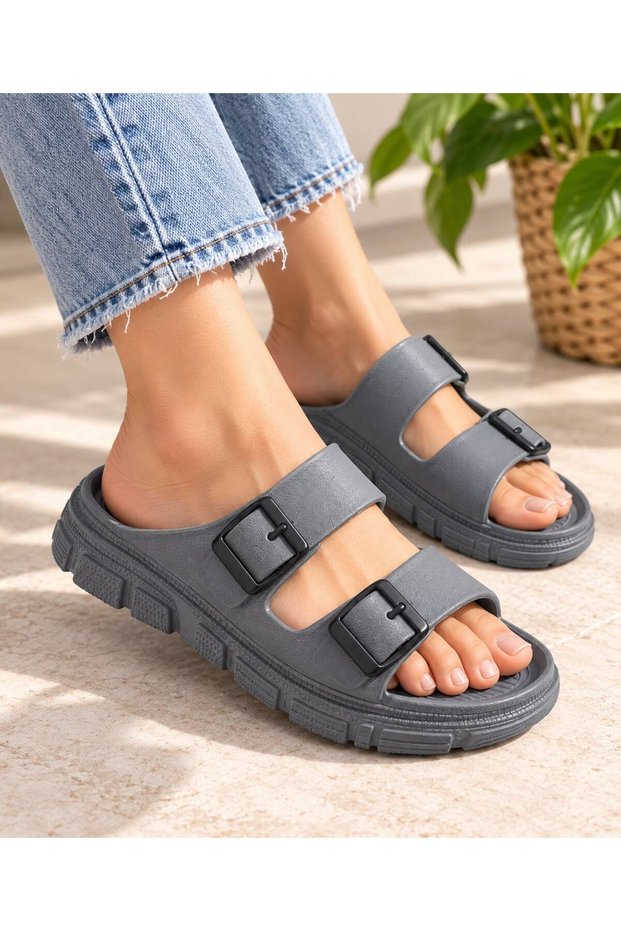 Anatomical EVA Sole: COMFORTABLE AND LIGHTWEIGHT, STRAPLESS SLIPPERS FOR THE POOL, BEACH, TERRACE, BATHROOM, GYM, HOME, AND OUTDOOR USE