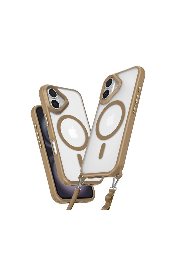 Apple iPhone 16 Case Enka Magsafe Silicone Case - Desert