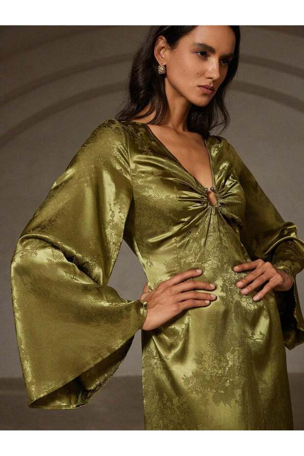 Rochie maxi, verde