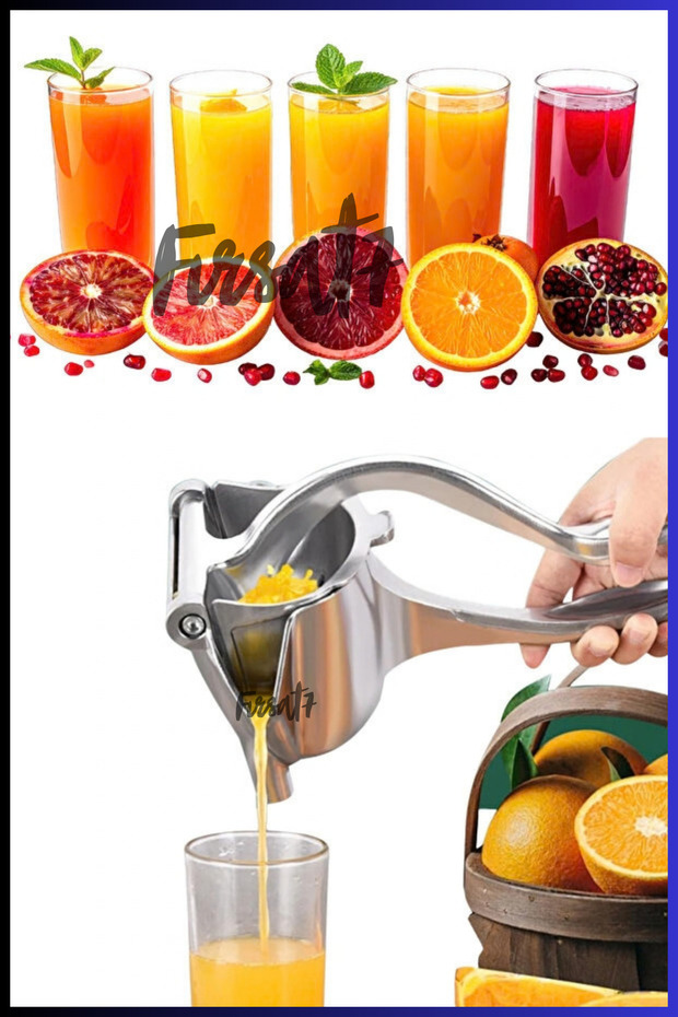 PREMIUM Manual Fruit and Citrus Juicer - Orange-Squeezing Handle Vegetable and Fruit Juicer