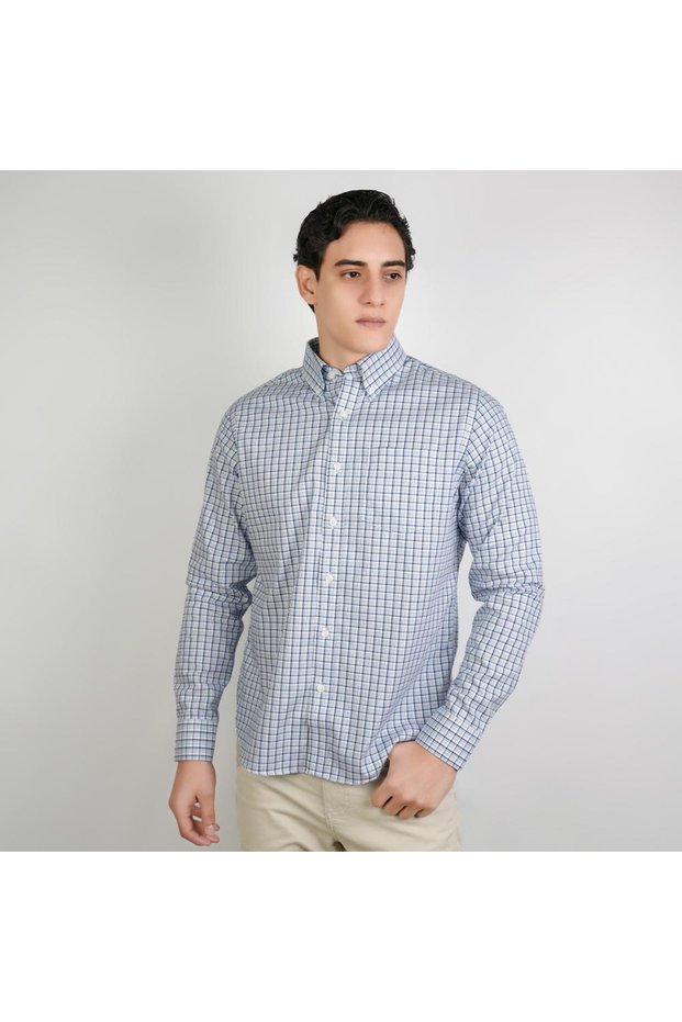 Men Wrinkle Free Regular Fit Oxford Shirt