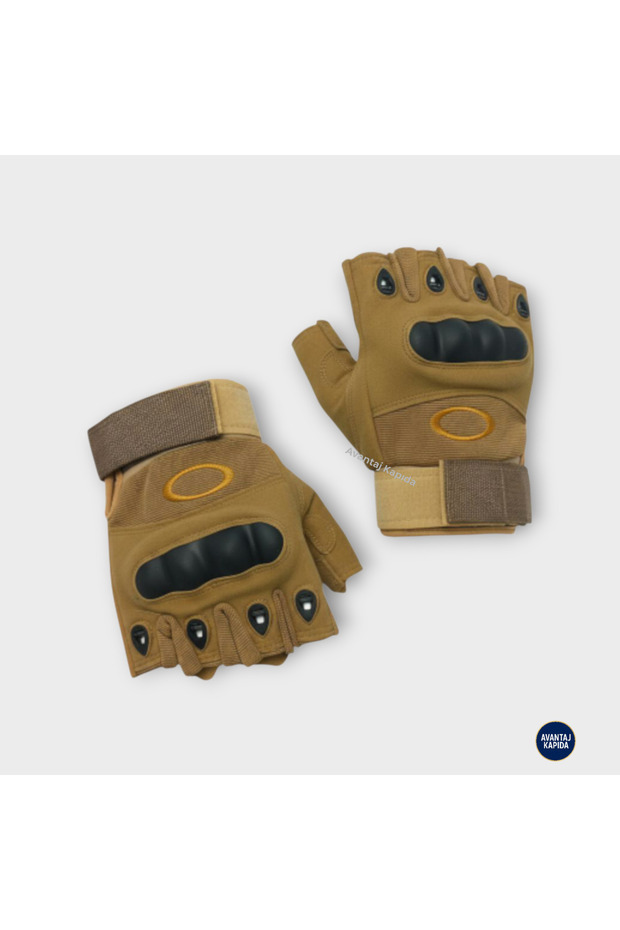 L-XL Outdoor Cycling Gloves | Half-Finger Workout Model Desert